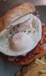 Fluffy bagel. Smoky bacon. Runny egg. Creamy cheese. Fluffy bagel. Smoky bacon. Runny egg. Creamy cheese.
